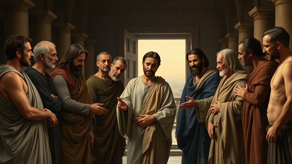 Welcoming scene painting