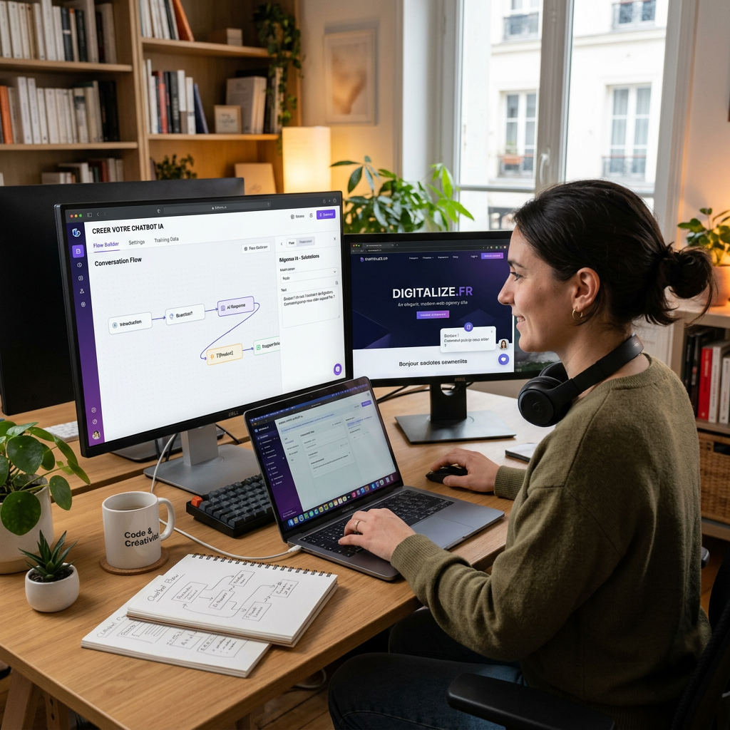 Créer un chatbot IA pour son site web : guide complet 2026