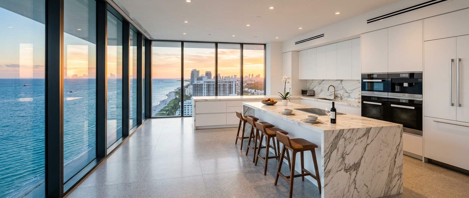 Panoramic kitchen view