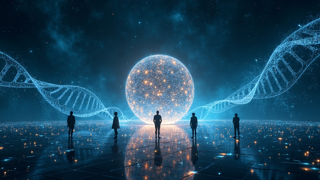 Visualización de datos genómicos complejos analizados por la inteligencia artificial Evo 2
