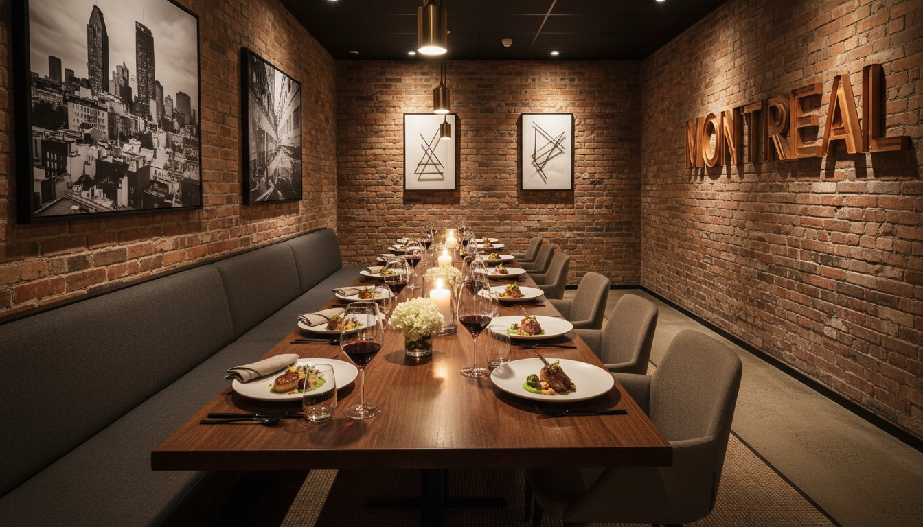 Corporate dinner venue ambiance in Montreal