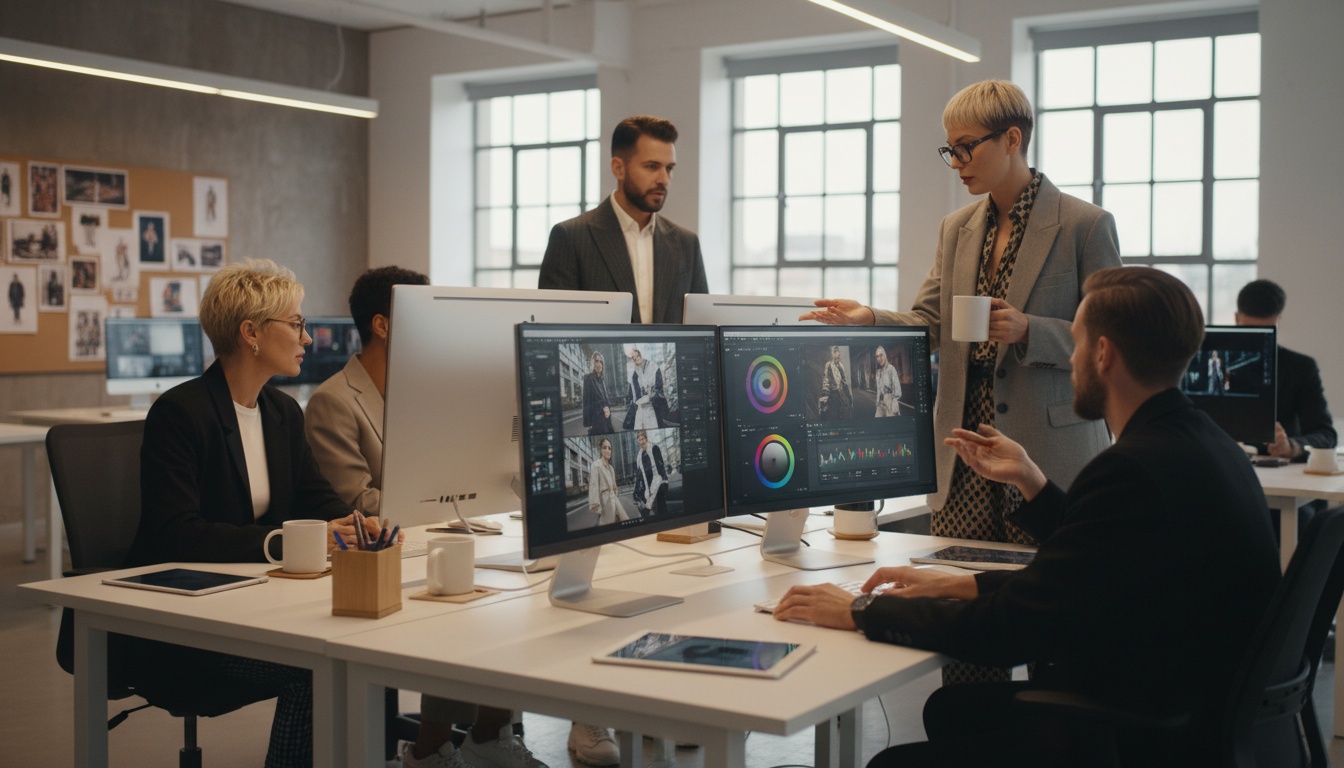 Criação de vídeos de moda profissionais