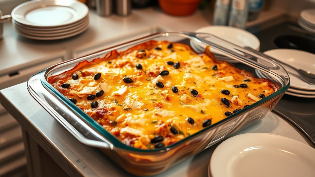 The $6.84 Dump-and-Bake Chicken Enchilada Casserole