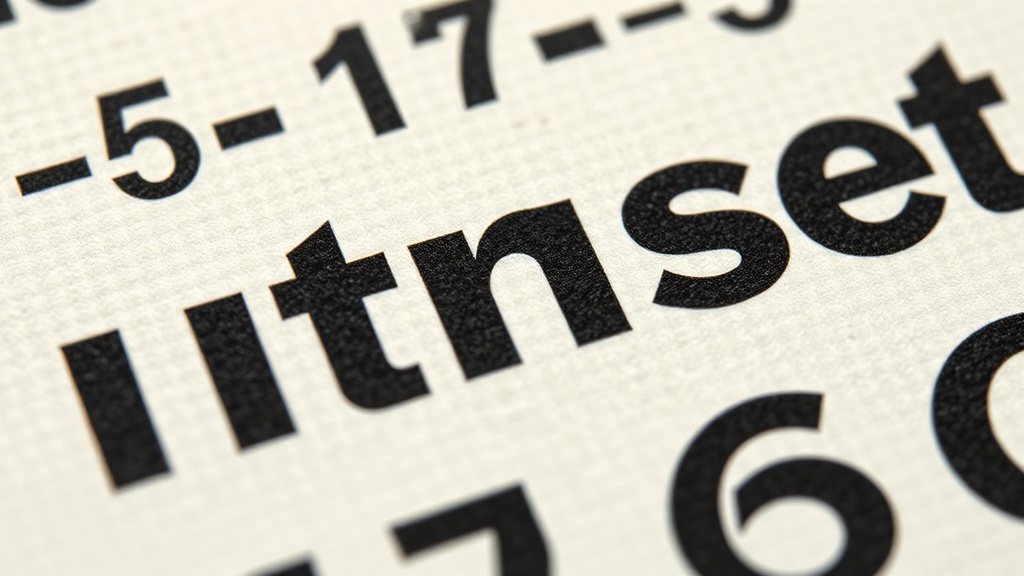 Extreme macro photograph of black ink on coarse, uncoated cardstock, illustrating the tight tracking and measurable relationships of a 1950s grotesk sans-serif typeface.