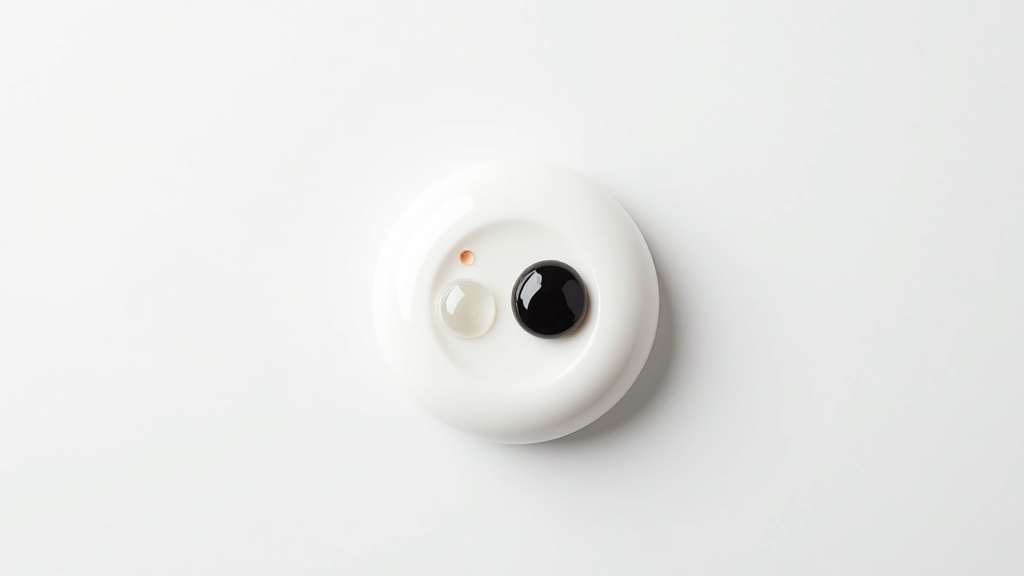 Clear and black lash adhesive comparison macro shot