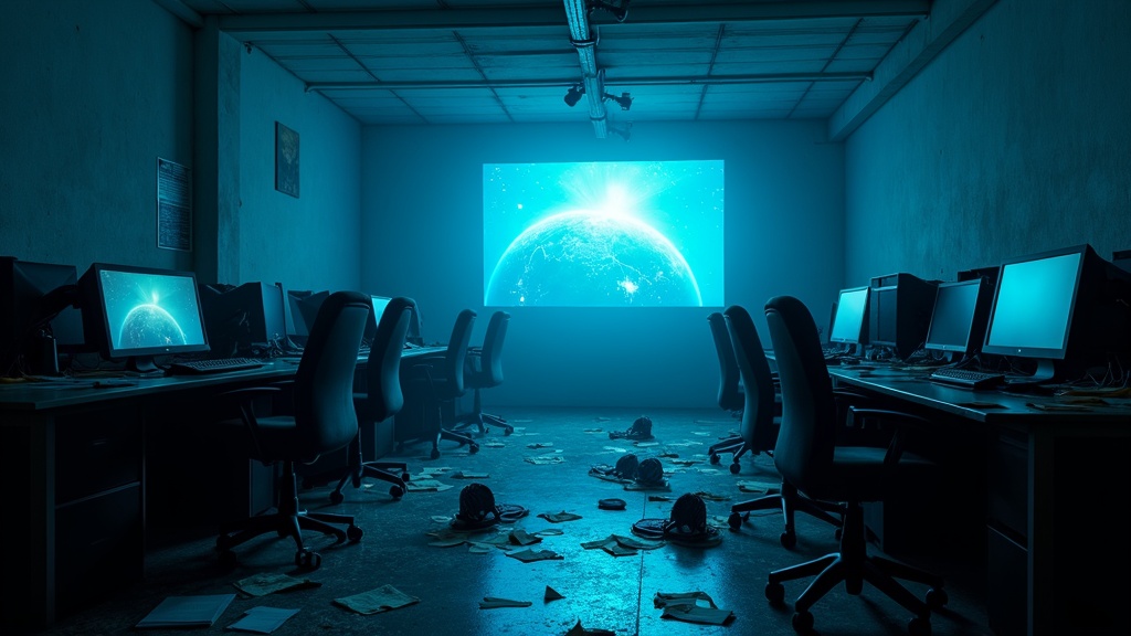 Oficinas de nDreams con el equipo de desarrollo trabajando