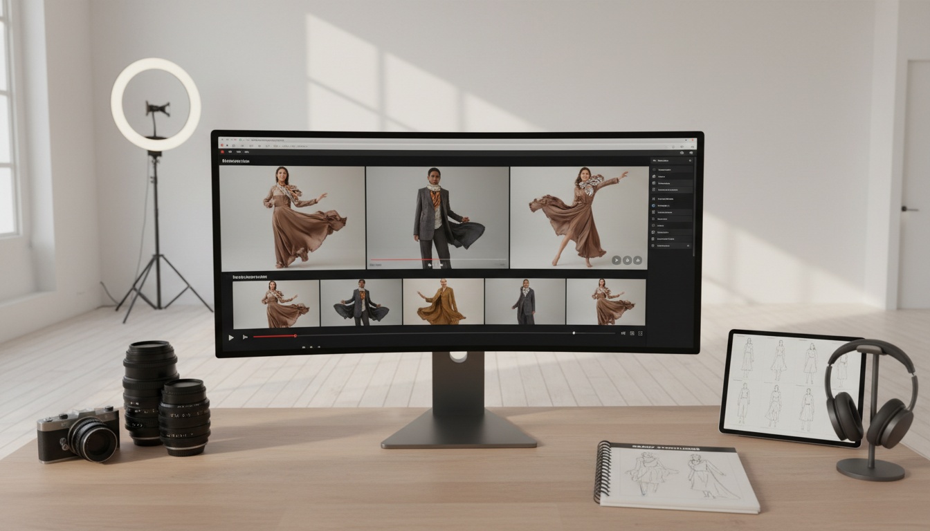 Vertical video format for fashion