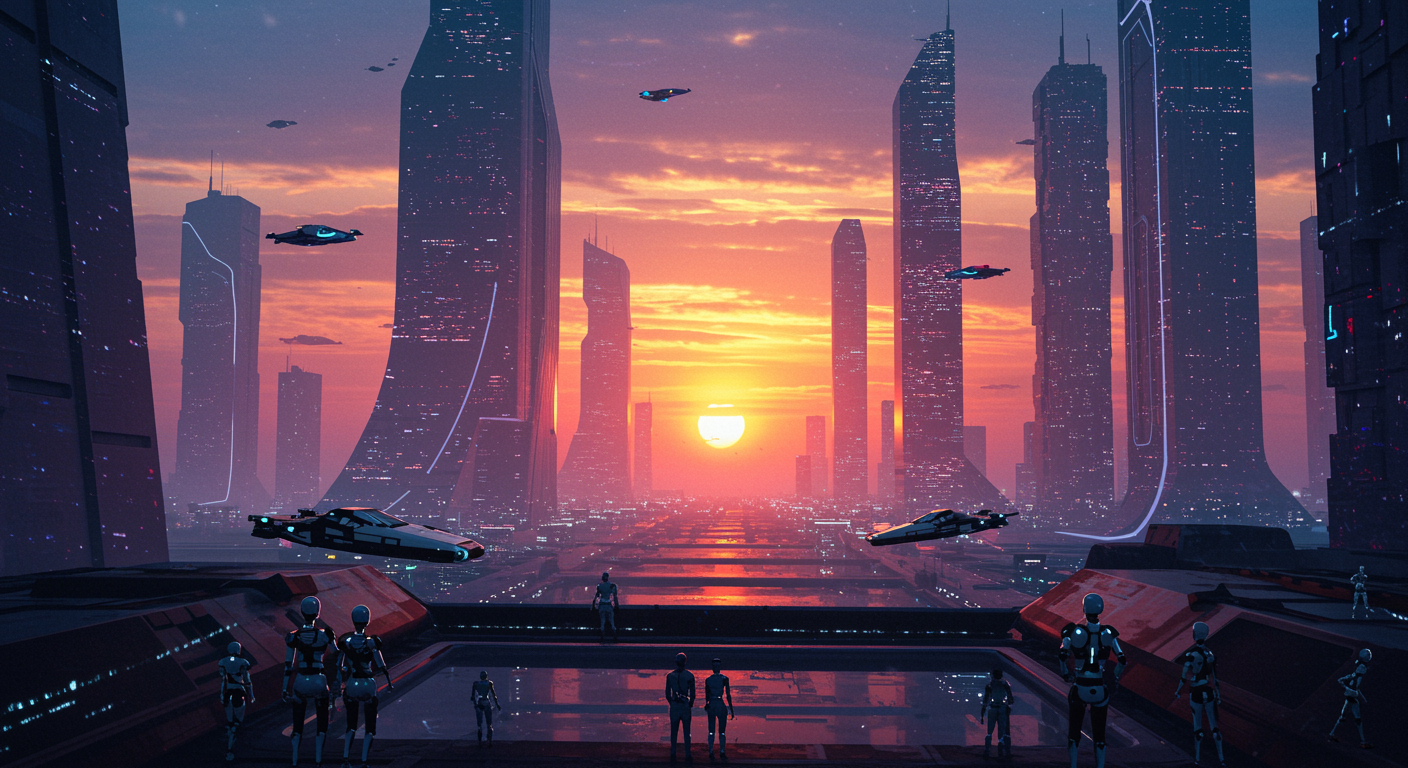 futuristic city
