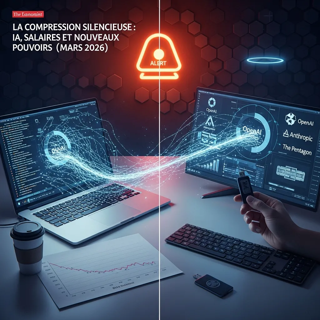 Impact de l'IA sur les salaires et avancées techniques majeures en mars 2026