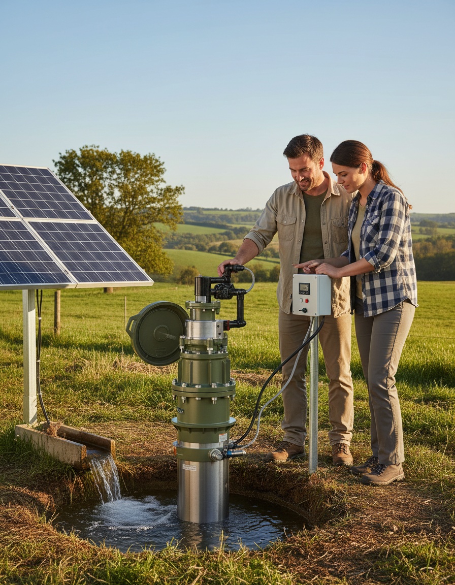 Novedosa bomba solar sumergible con rotor helicoidal optimiza el suministro de agua en áreas rurales