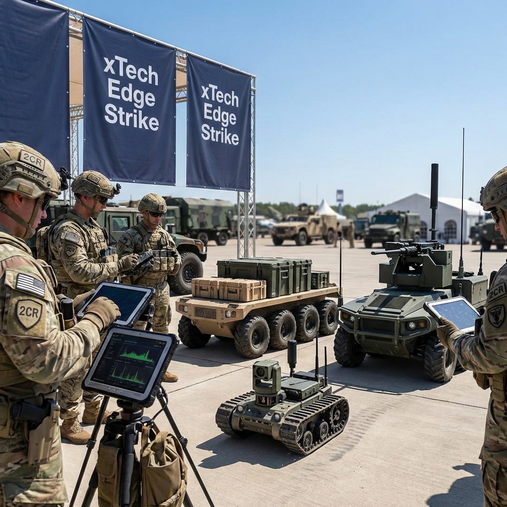 2nd Cavalry Regiment Trials UGVs in xTech Edge Strike Competition