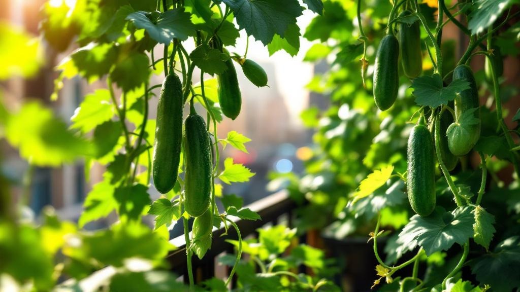 Cultivar Pepinos en Maceta Balcón Vertical - Guía 2026