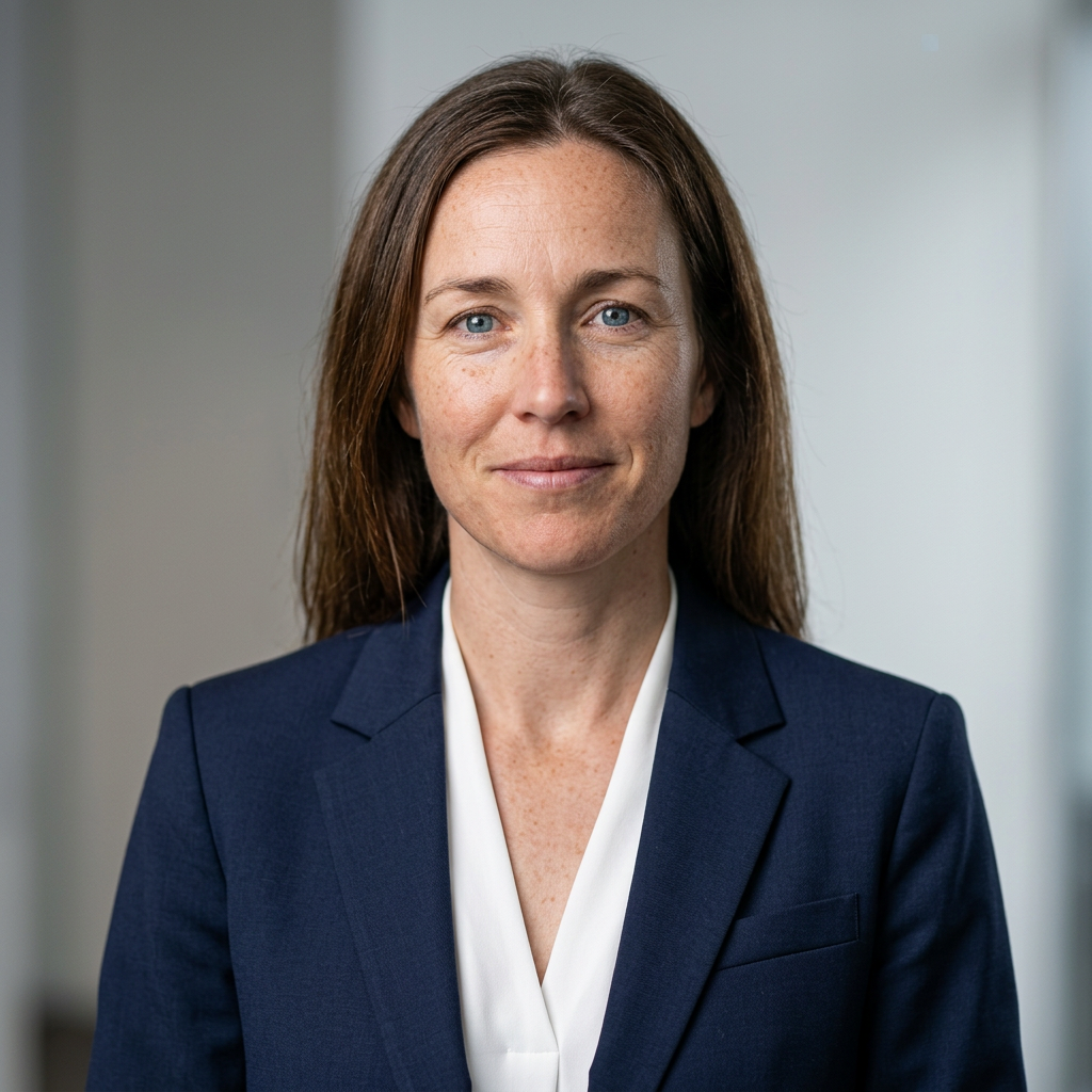 Professional headshot in business suit