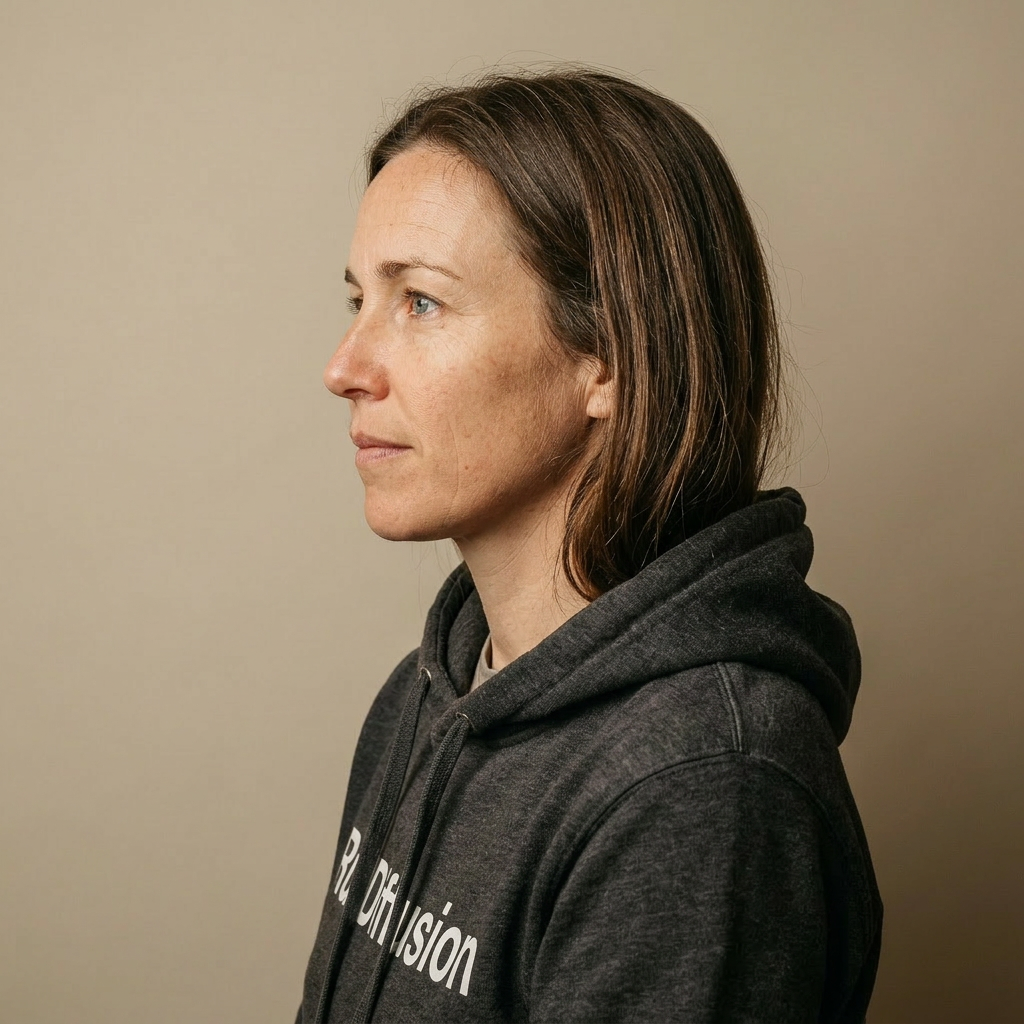 Side profile portrait generated with Nano Banana 2