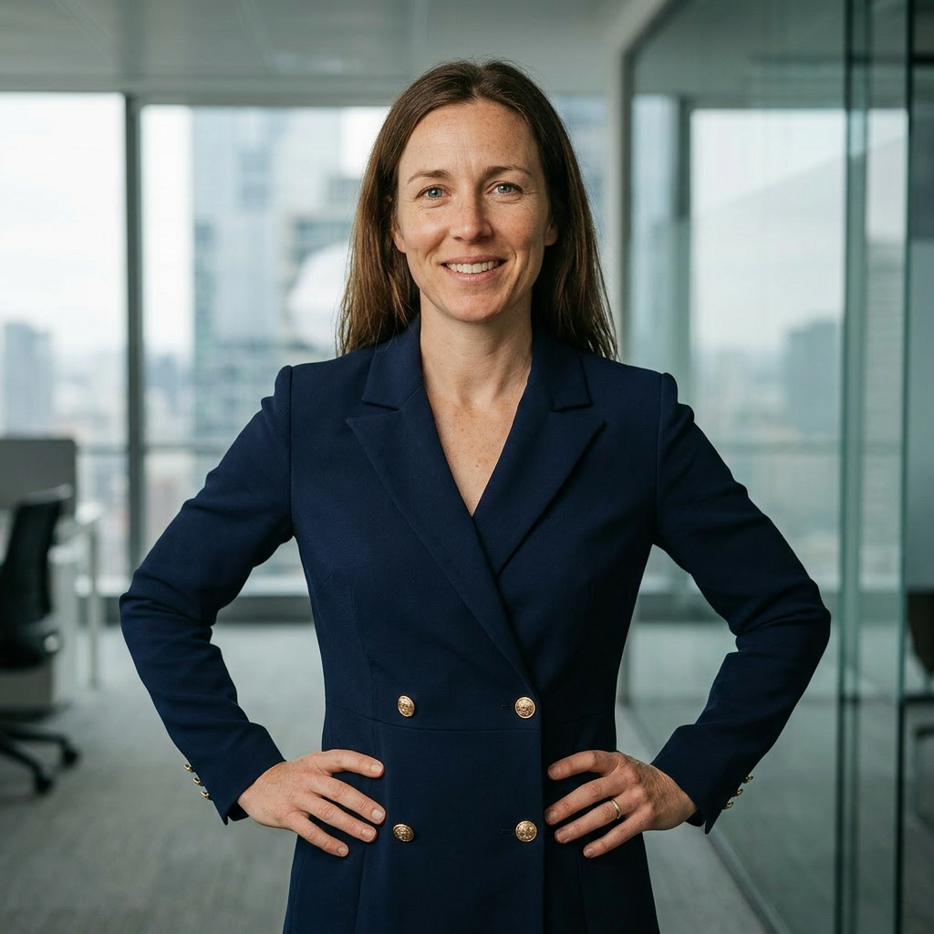 Professional portrait in executive business attire