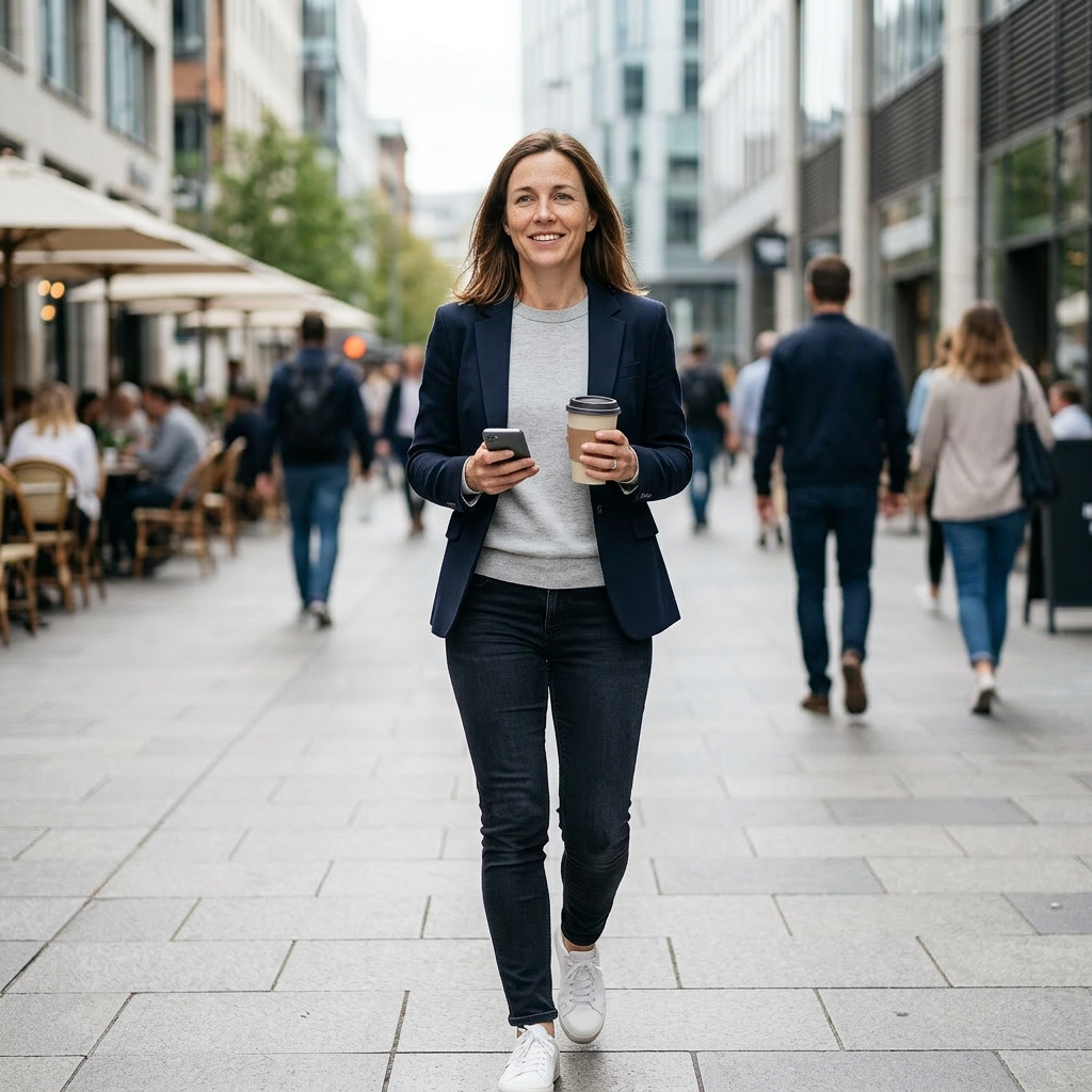 Stock image city street scene