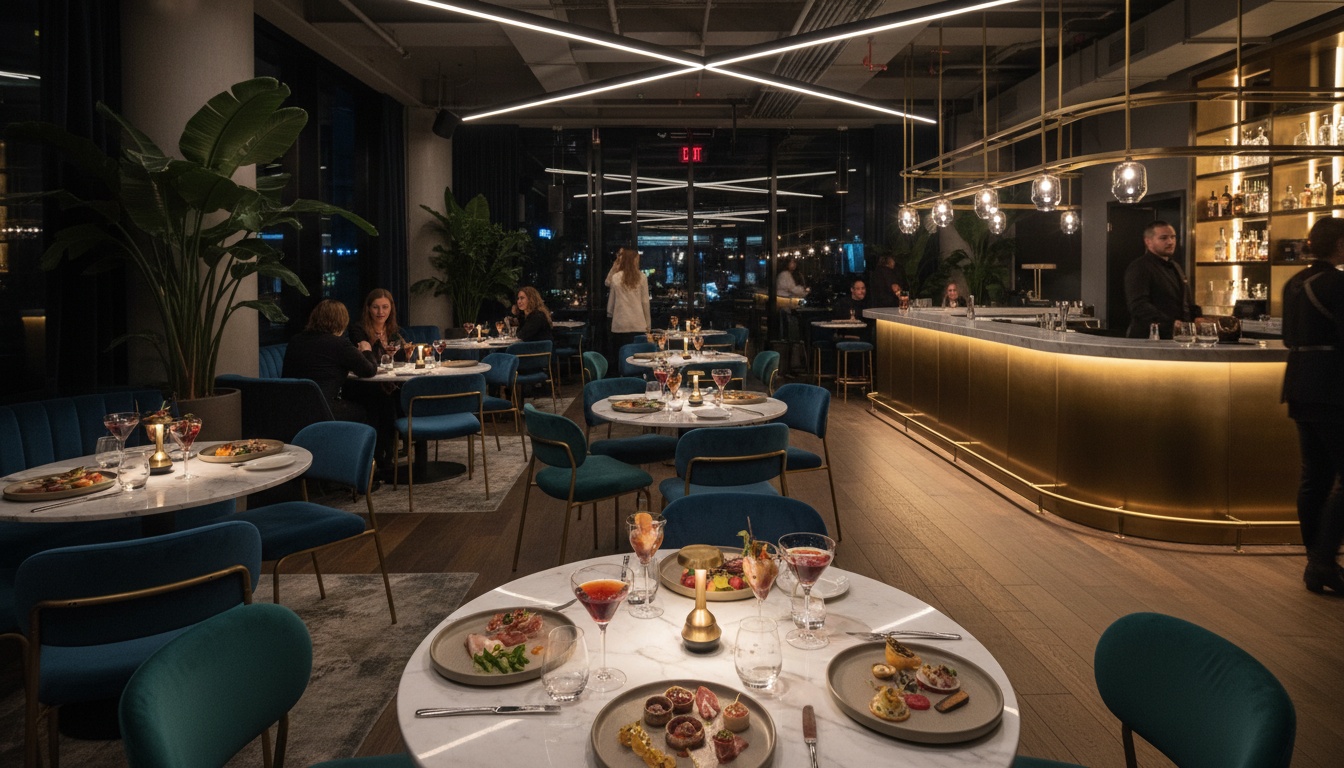 Stylish Montreal restaurant interior for group dining