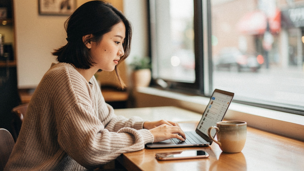 young freelancer working on laptop for how to create digital products using ai and sell them online