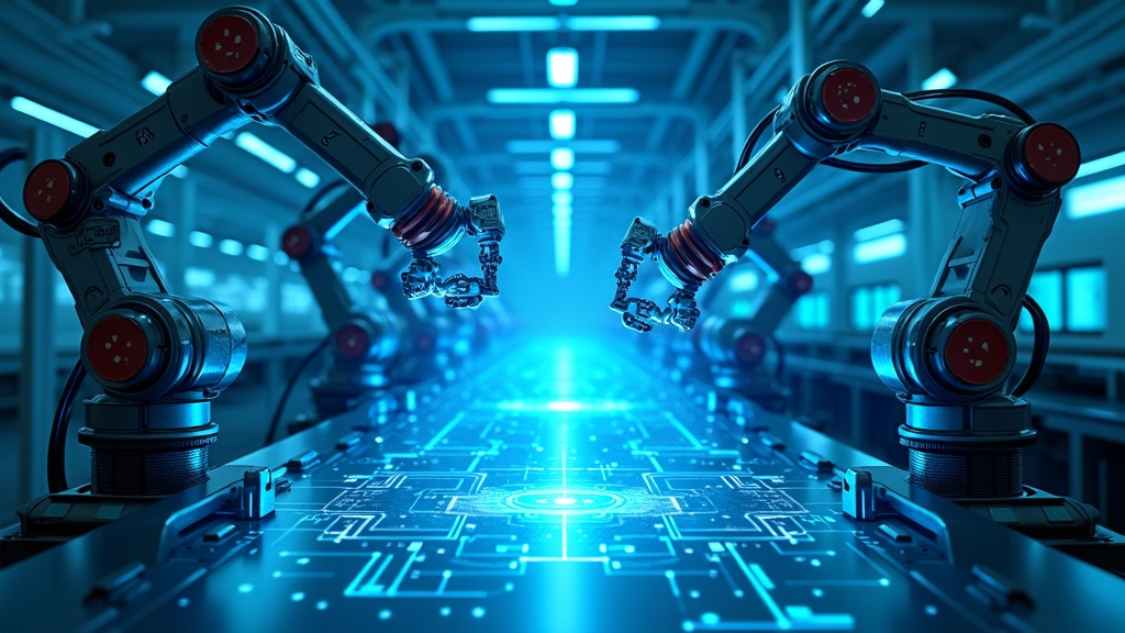 Brazo robótico de ABB entrenando en la plataforma Nvidia Omniverse robótica