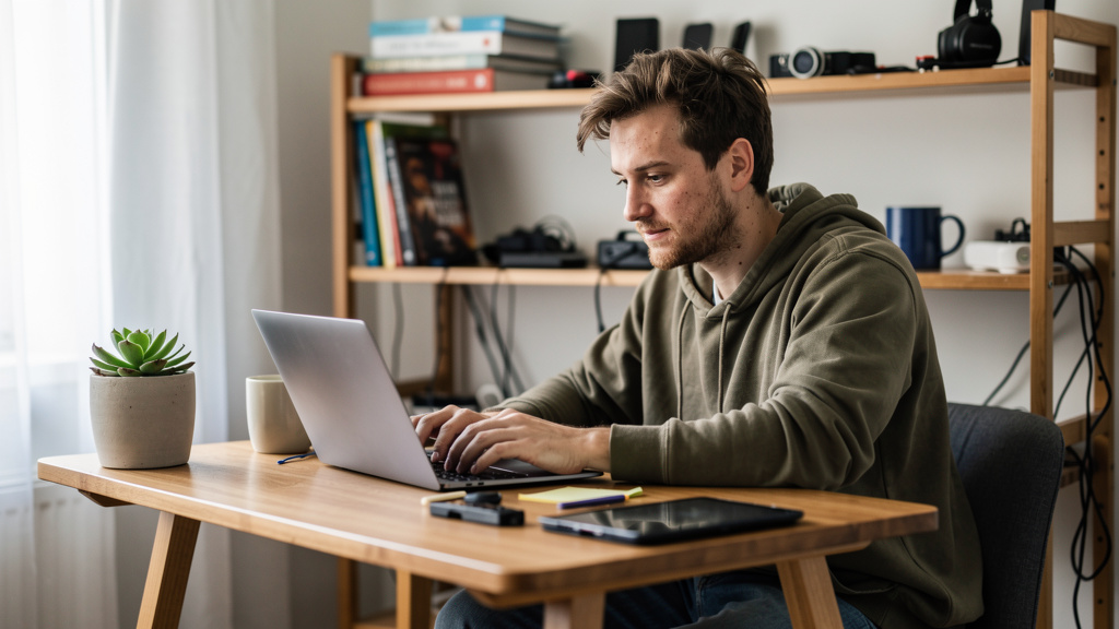 content creator at home office working on i asked ai how to make money online — here are the best ideas