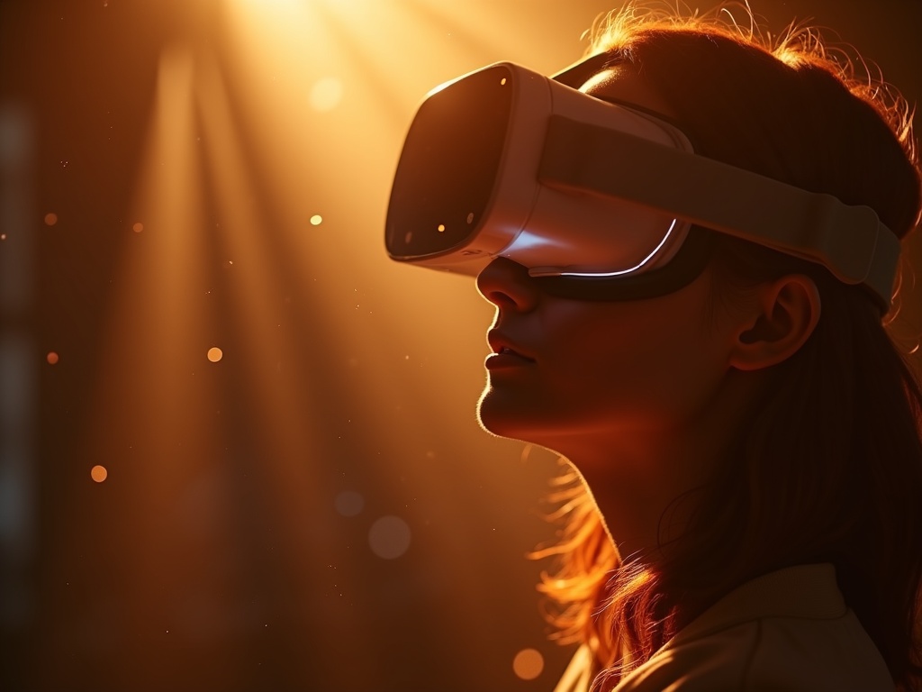Jugador de VR inmerso gracias a la cubierta Baomaeyea Quest 3S
