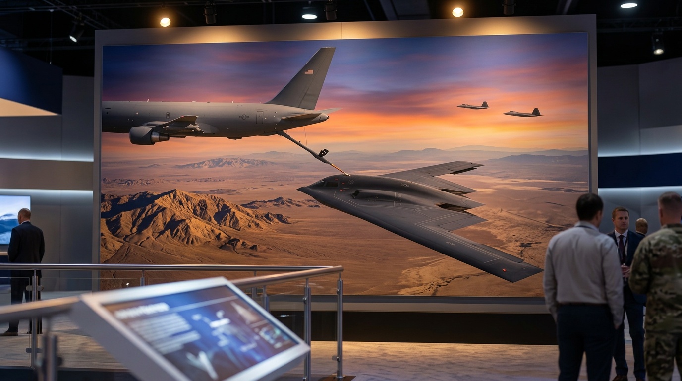 B-21 Raider Conducts Mid-Air Refueling During USAF Operations