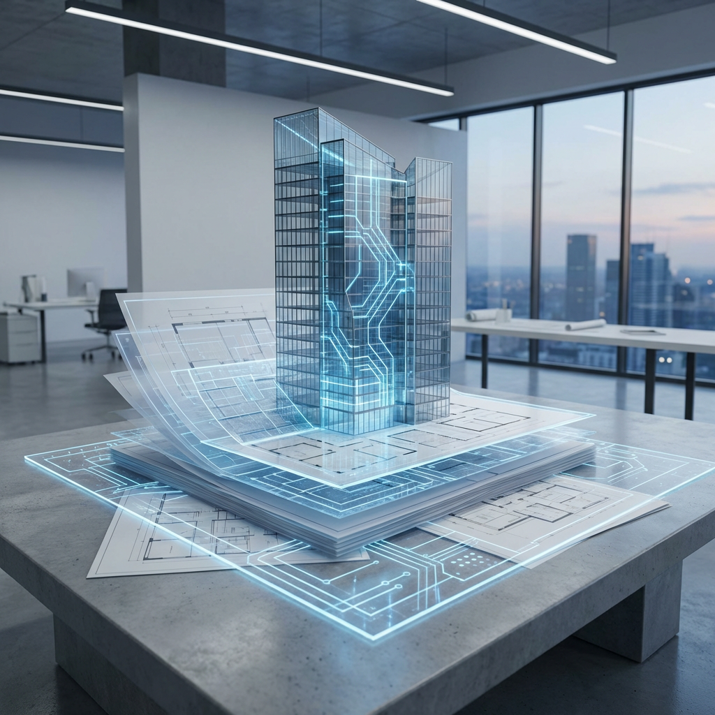 AI architecture concept illustration