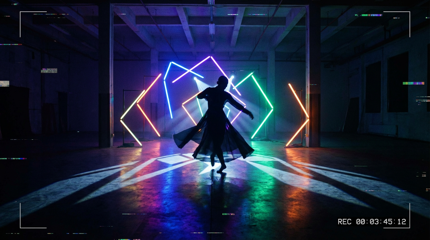 Creative AI-generated music video frame with dramatic lighting by Banananano2