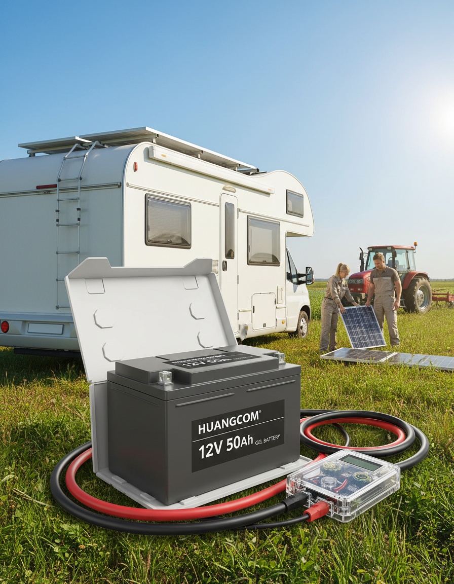 Nuevas baterías de gel 12V 50Ah para sistemas de energía renovable