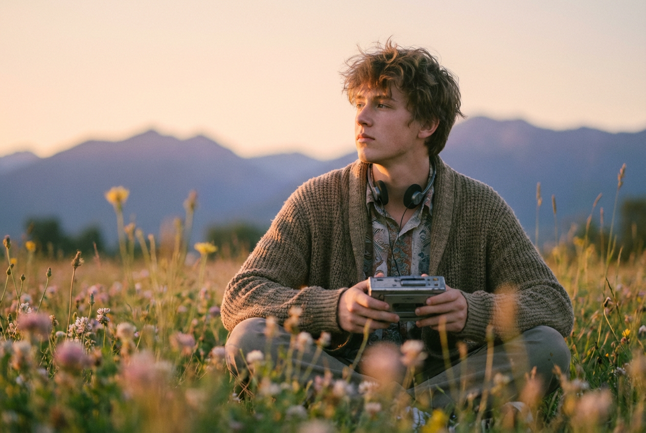 A dreamy indie pop music video aesthetic