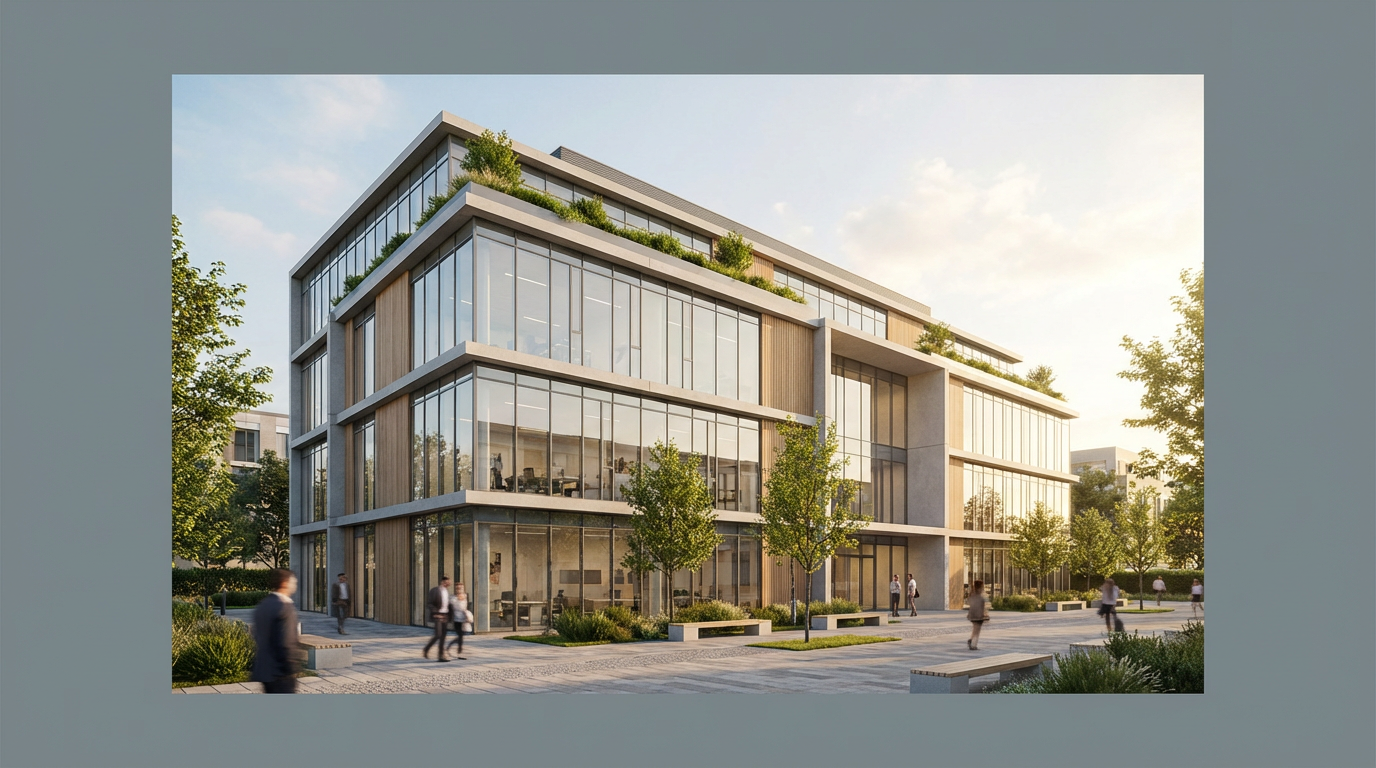 Architectural visualization created with AI architecture software