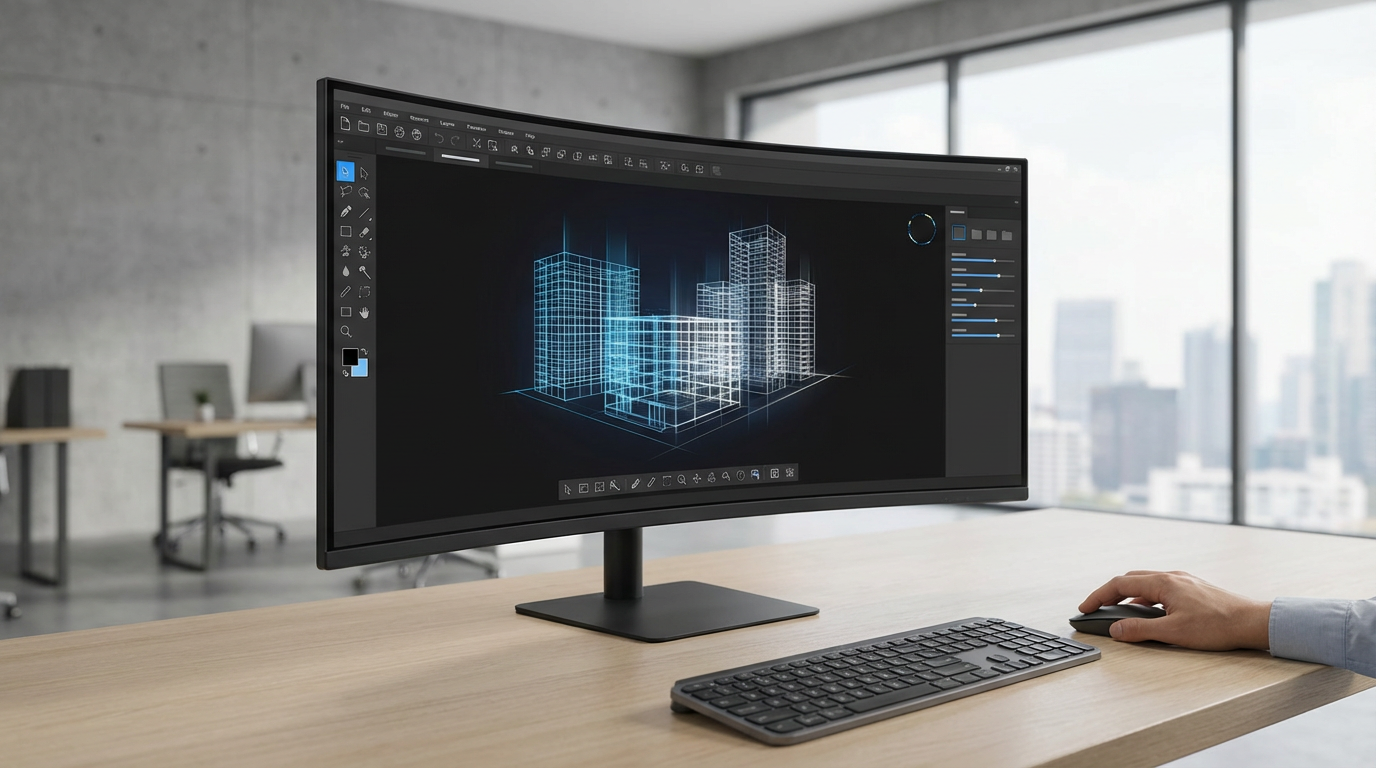 AI architecture software workspace generating building concepts from prompts