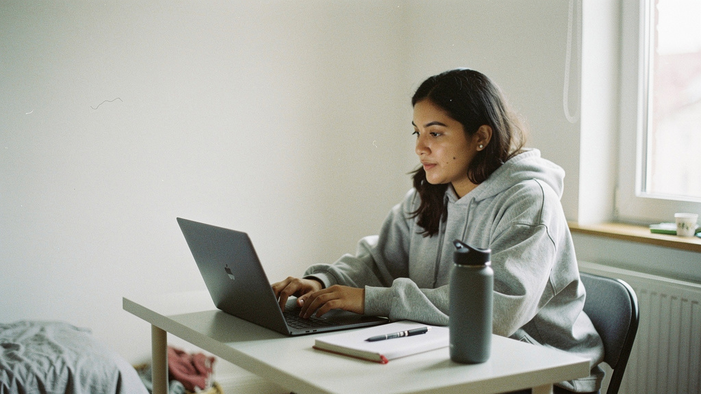 young freelancer working on laptop for 9 ai tools that can replace freelancers and make you money