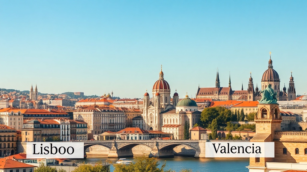 Featured spring city-break map