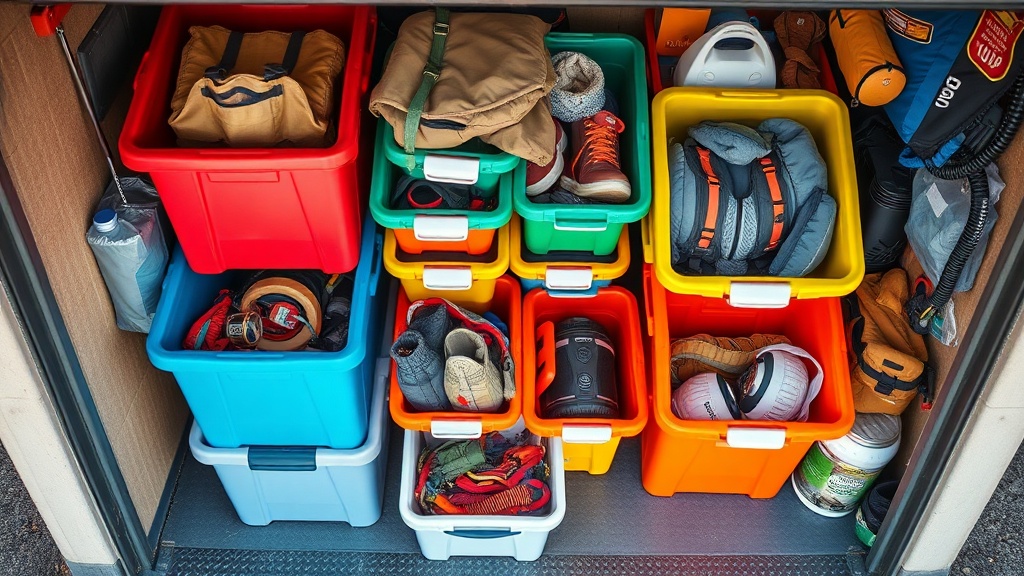 The Color-Coded Bin System That Stopped Me From Losing My Mind on Family Camping Trips