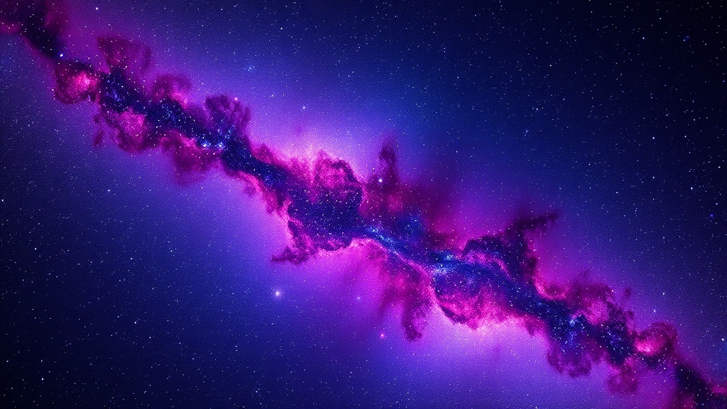 Cosmic Galaxy Nebula 4K Wallpaper Generated by AI