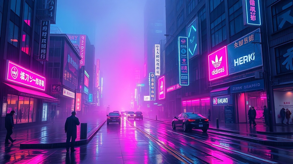 Cyberpunk Neon Cityscape 4K Wallpaper AI Generated