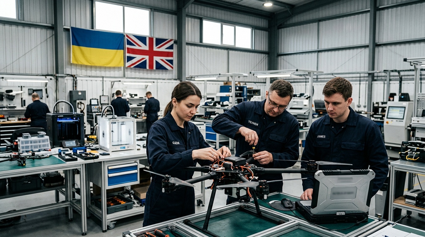 Ukrainian Drone Firm Opens UK Plant, Defies Arms Export Restrictions