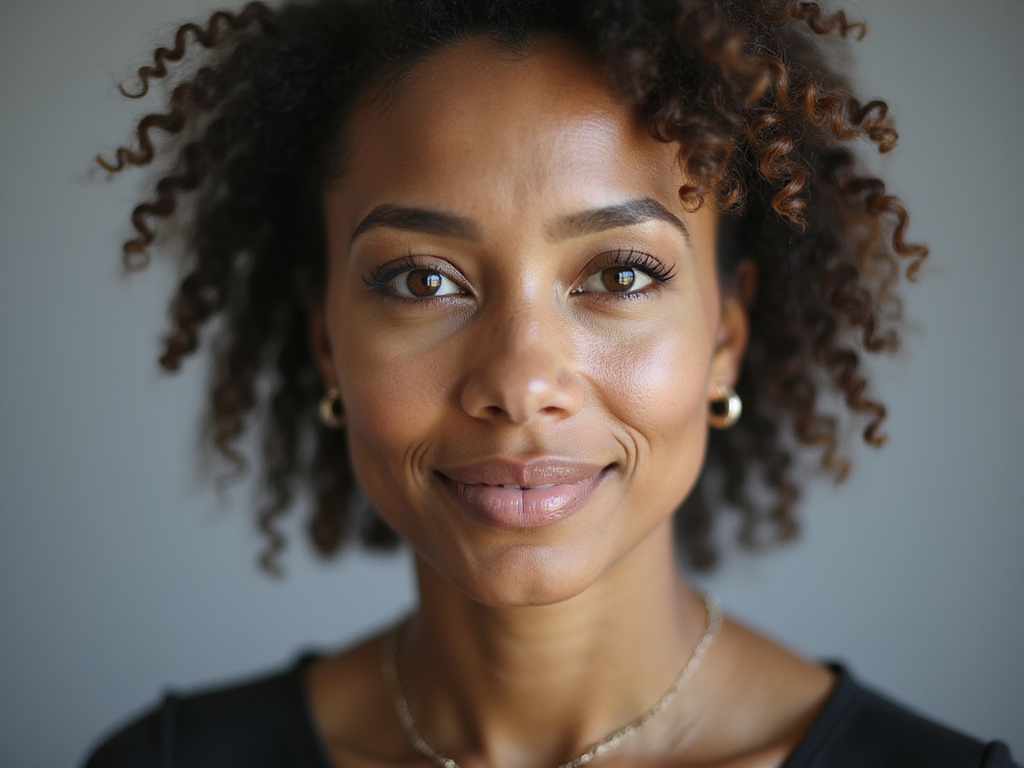 Photorealistic portrait demonstrating the natural skin texture and realism possible with RunDiffusion Photo Flux