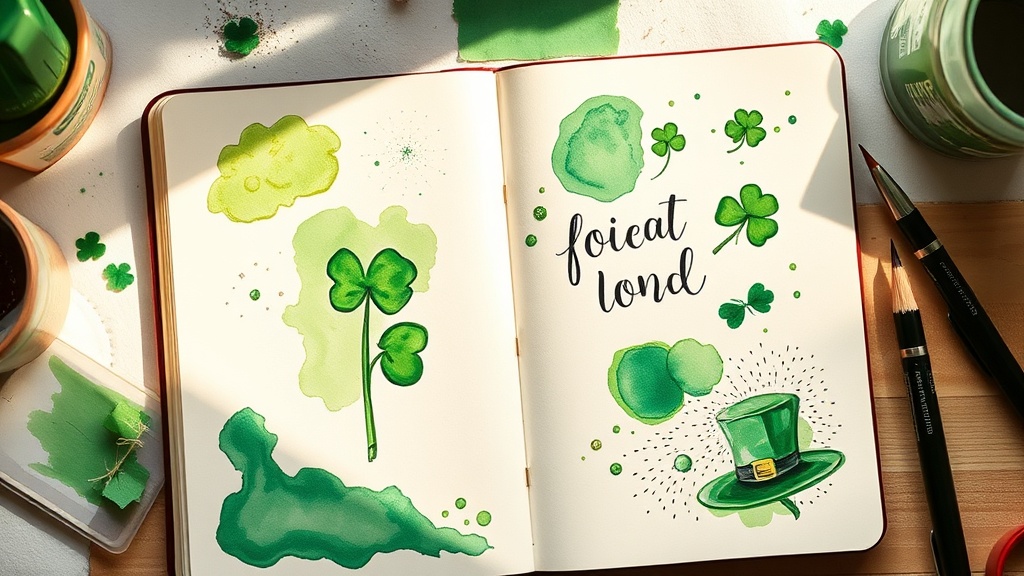 Lucky Irish Creative Journal Prompts for St. Patrick's Day