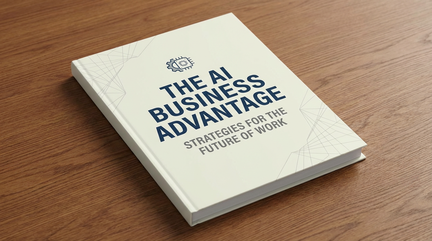 Professional non-fiction book cover with clean modern design and bold typography generated by AI