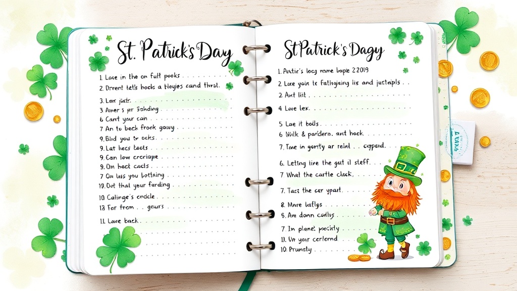 Embrace the Luck of the Irish: Creative St. Patrick’s Day Journal Prompts