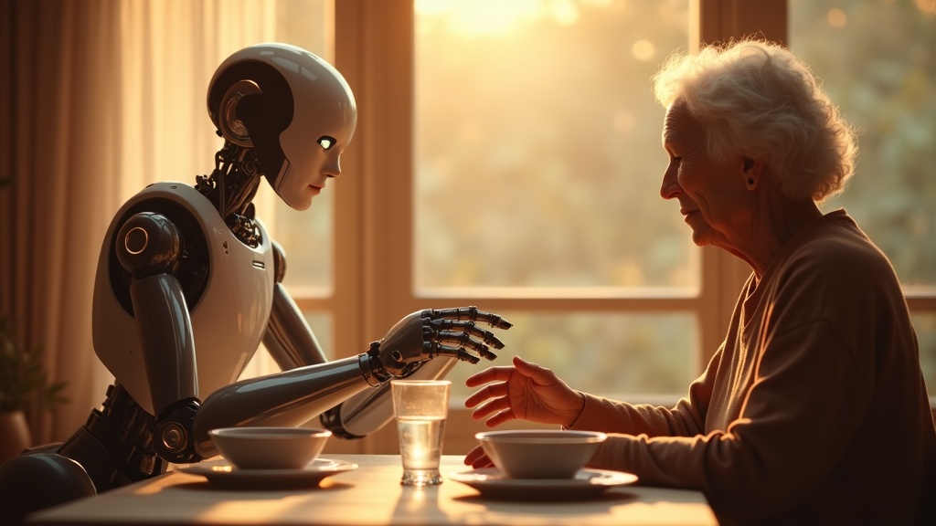 El Robot Asistencial ADAM en un entorno doméstico manipulando objetos