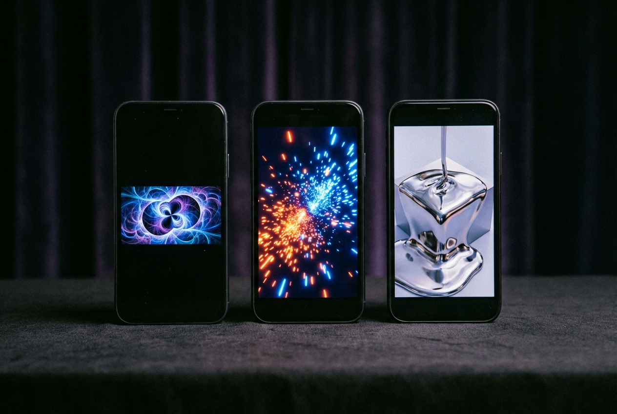 alt text: Split screen showing EDM AI video formats for different social platforms