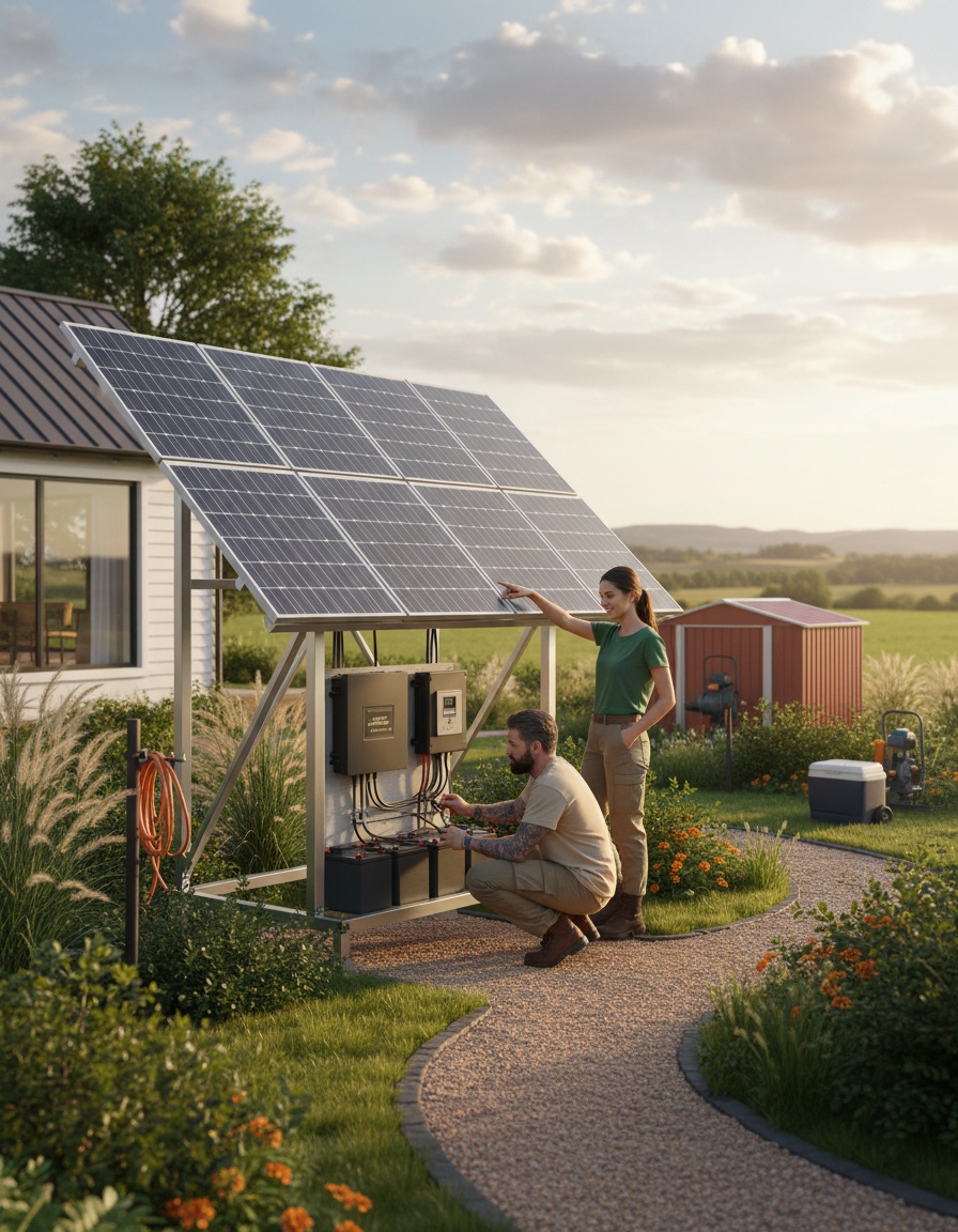 Innovador sistema solar off grid de alta capacidad para viviendas y comercios