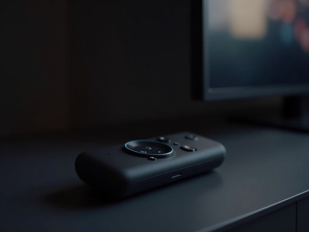 Funda Mando Alexa 3ª Generación Merece la Pena protegiendo el dispositivo en un salón.