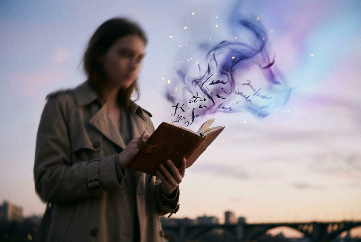 Lo-fi lyric video aesthetic