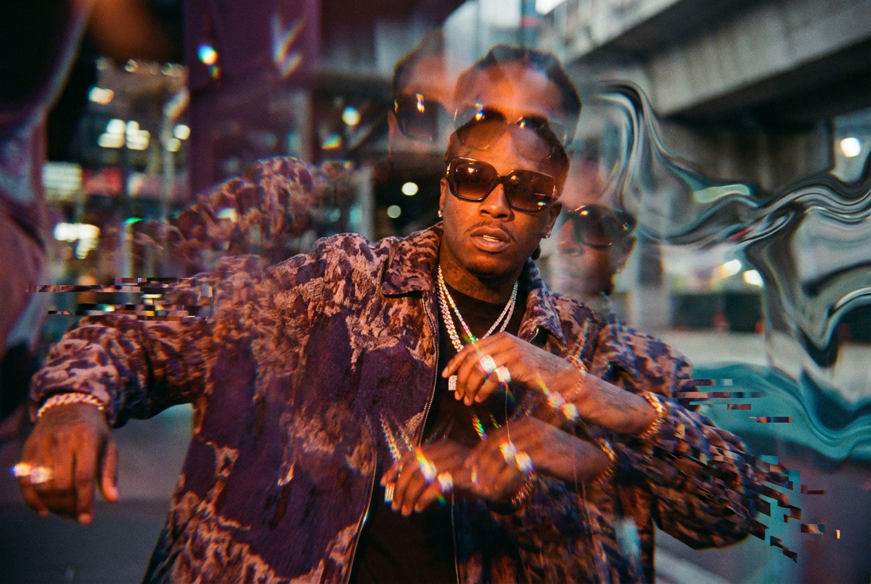 Psychedelic Flex Hip-Hop music video template preview