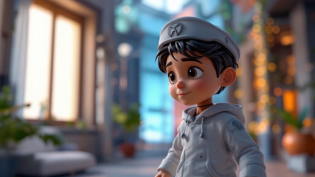 Advanced AI-generated character animation with cinematic lighting