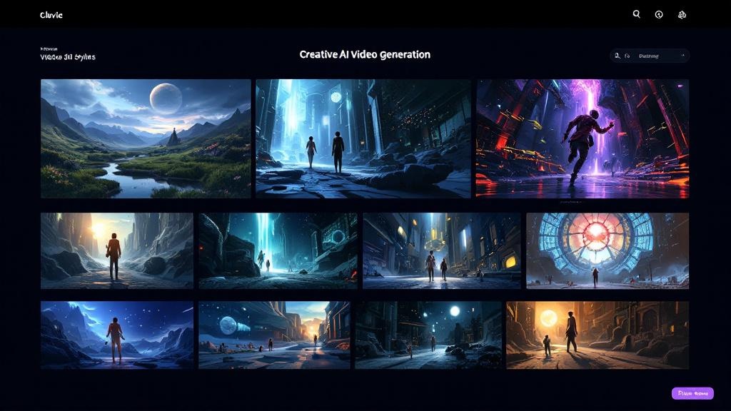 Multiple AI video styles showcase - cinematic, anime, realistic